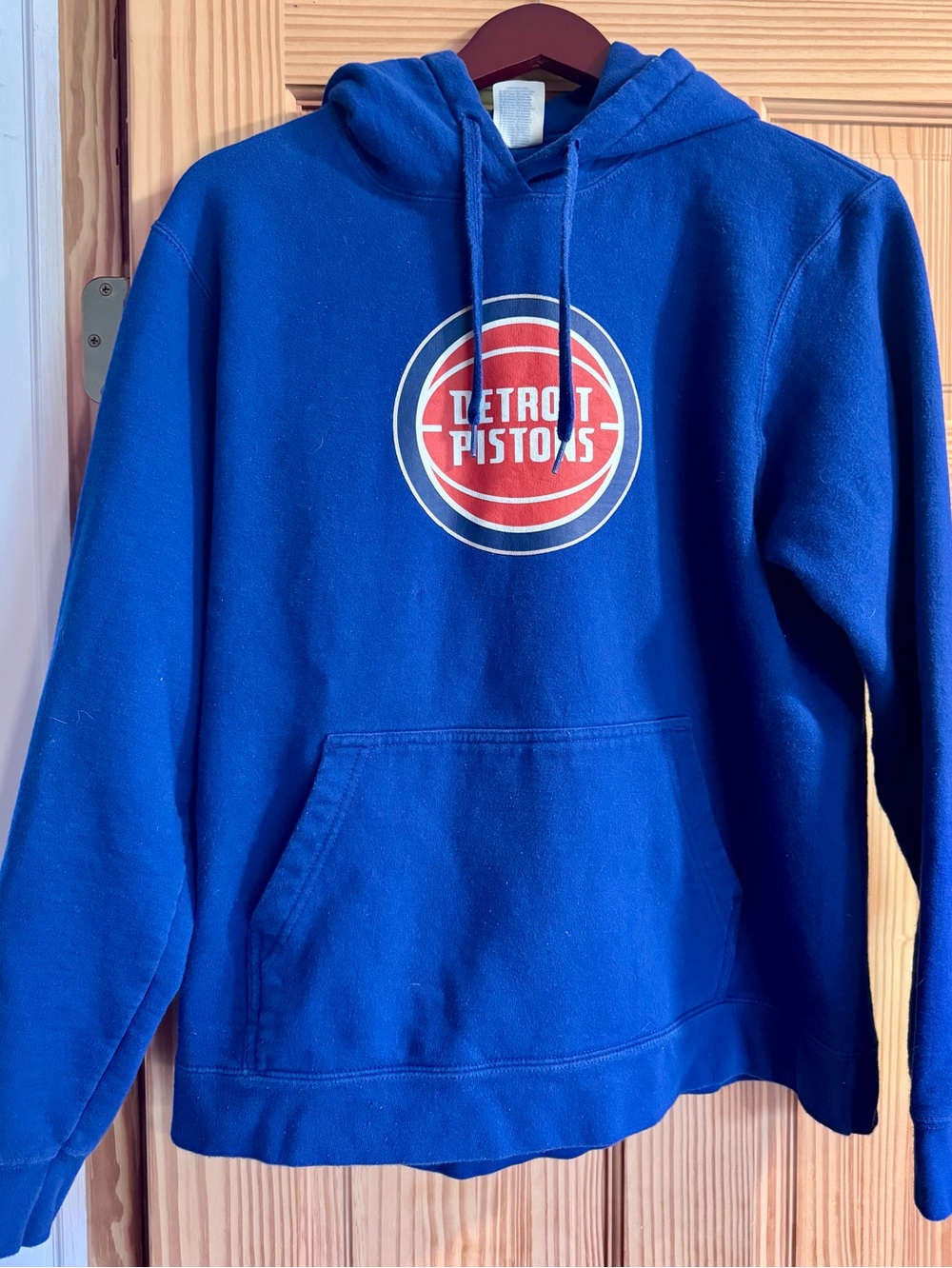 Blue Detroit Pistons Pullover Hoodie - Classic Team Logo